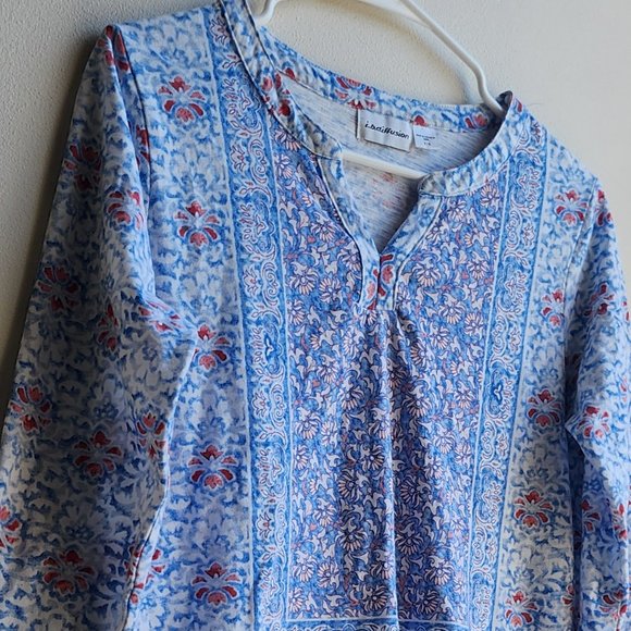 i.b.diffusion V-Neck Bohemian Aztec Print Jersey Size Small - Picture 4 of 14